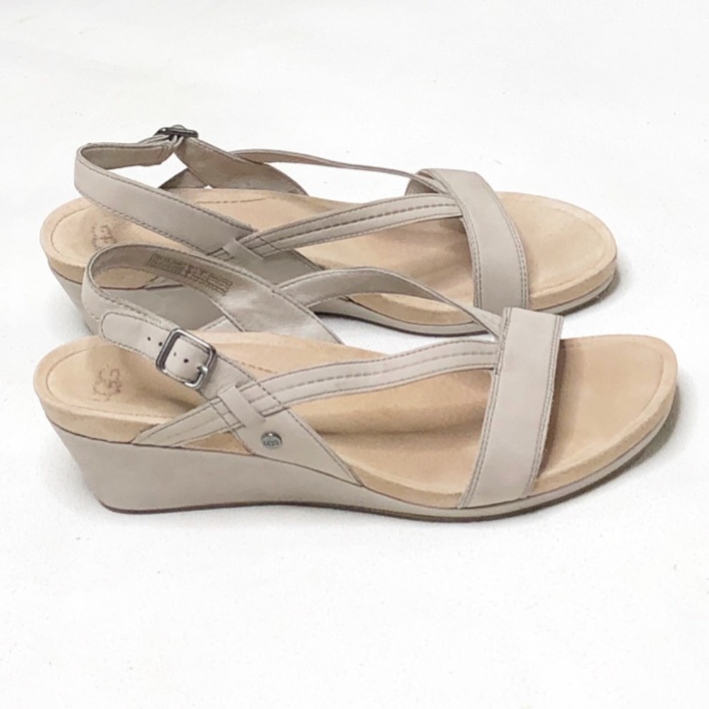UGG KENLEY SLINGBACK WEDGE SANDALS WOMEN SZ:10
